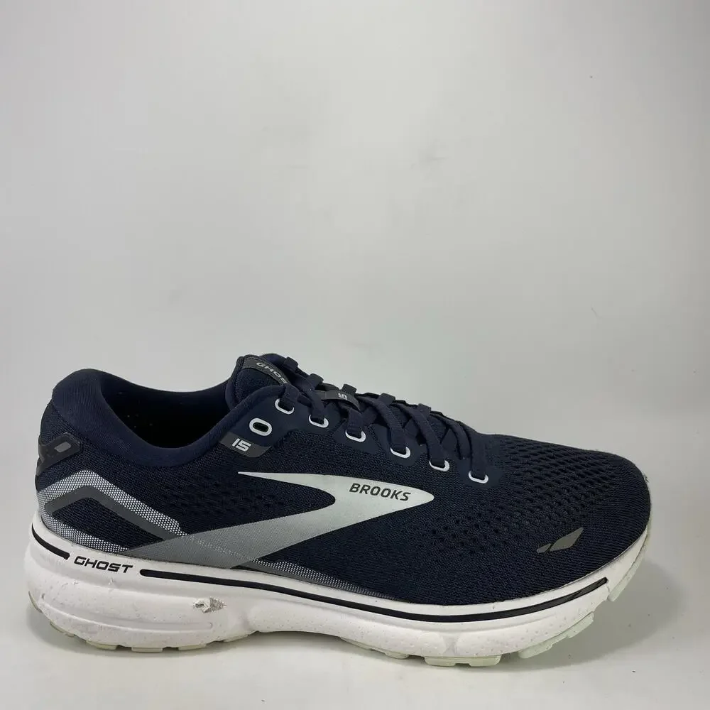 Brooks Ghost 14 Womens Size 10 Navy Blue White Running Shoes Sneakers